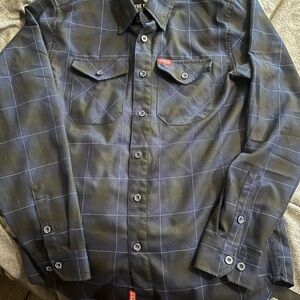 Men's Blue Plaid Shirt
